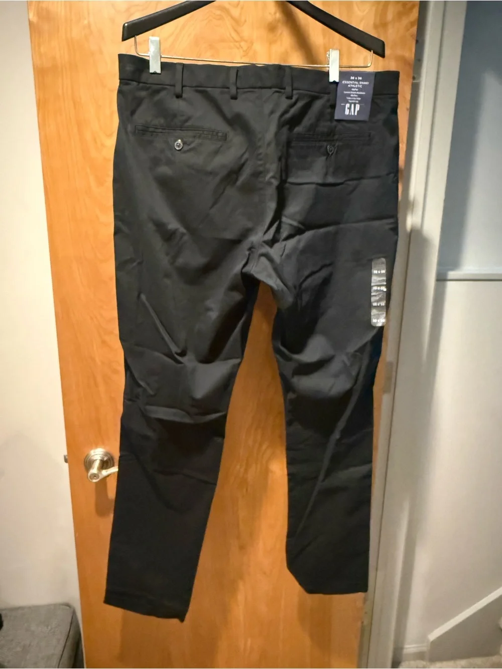 GAP Men's Black Chinos - Straight Casual Trousers
